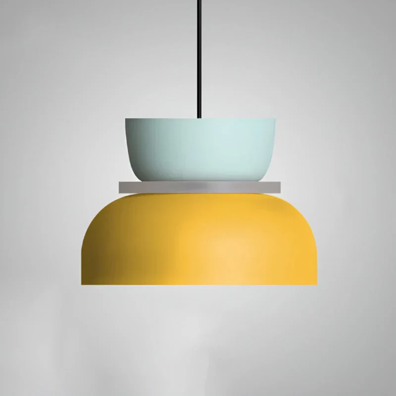 Bunte Glas-LED-Pendelleuchte für Esstisch und Wohnzimmer – Modernes Design, energieeffizient