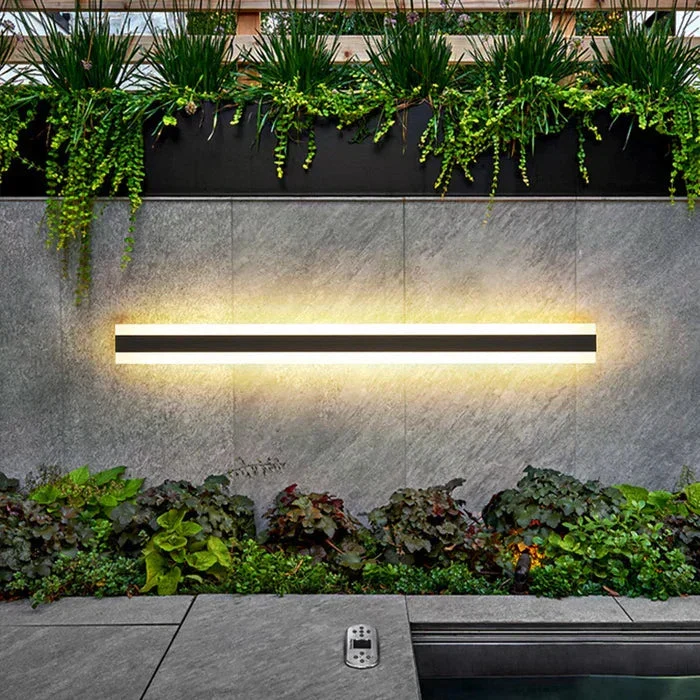 Wetterfeste Außenwandleuchte schwarz – Moderne LED Außenwandleuchte für Terrasse und Garten, IP65 wasserbeständig