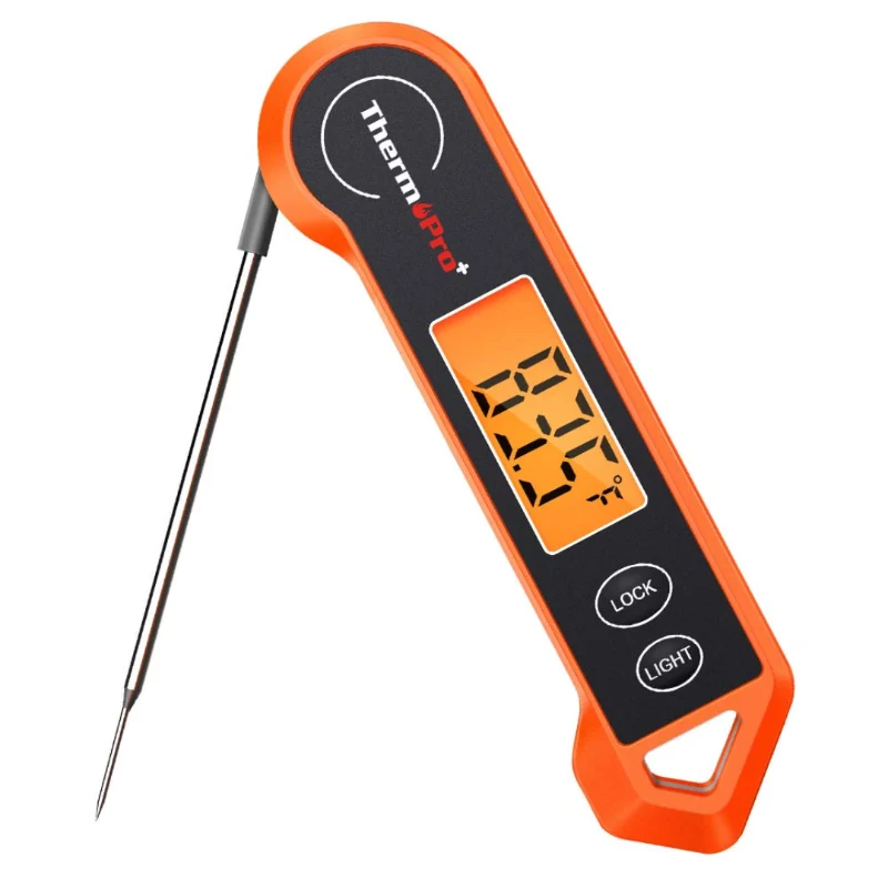 Digitales Fleischthermometer mit wasserabweisendem Design und Bewegungssensor – präzise Temperaturmessung beim Grillen und Kochen