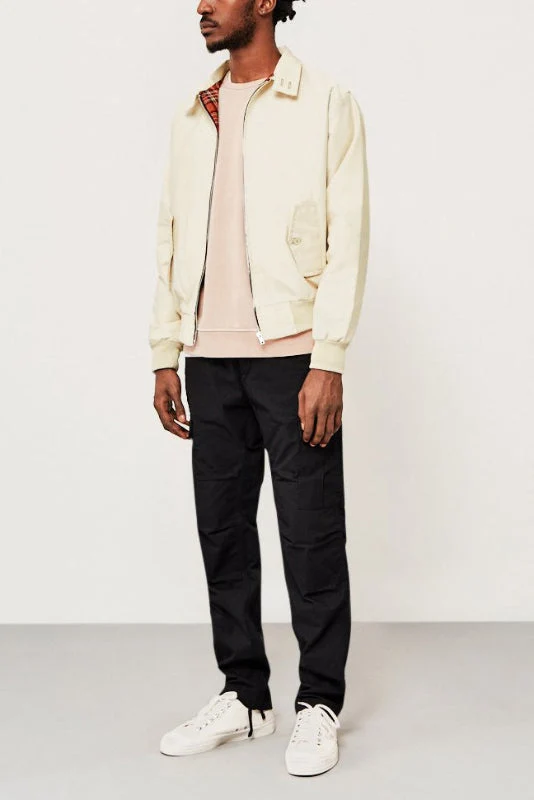 Herren Harrington Jacke mit Schulternähten – Stylische Jacke mit Umschlagkragen und praktischen Fronttaschen