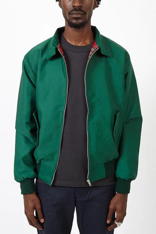 Herren Harrington Jacke mit Schulternähten – Stylische Jacke mit Umschlagkragen und praktischen Fronttaschen