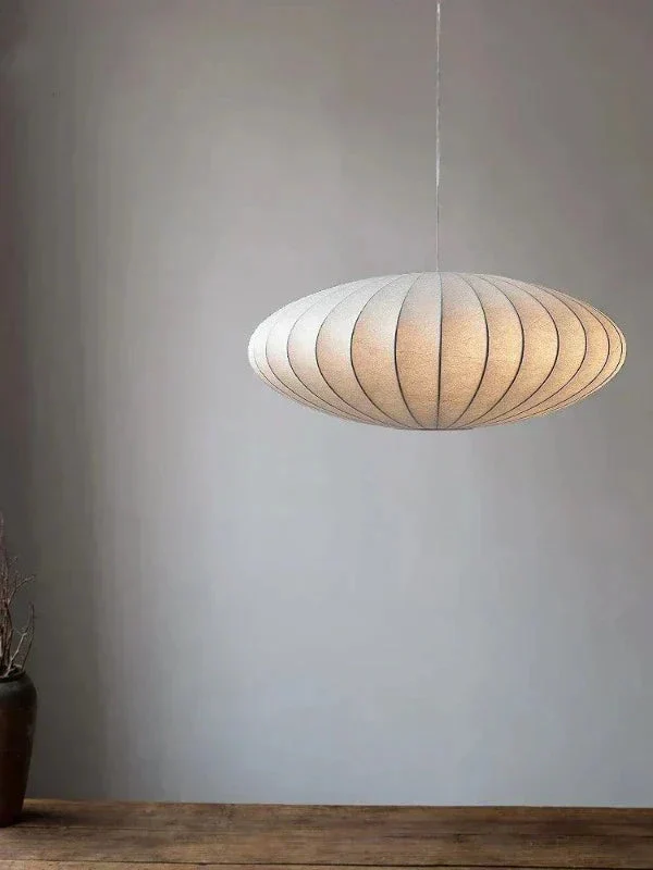 Elegante Pendelleuchte mit Seidenschirmen und Kristallakzenten – Hängelampe für Esstisch und Wohnzimmer, 30/40/50 cm