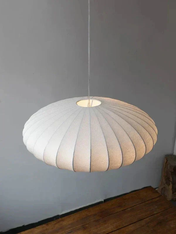 Elegante Pendelleuchte mit Seidenschirmen und Kristallakzenten – Hängelampe für Esstisch und Wohnzimmer, 30/40/50 cm