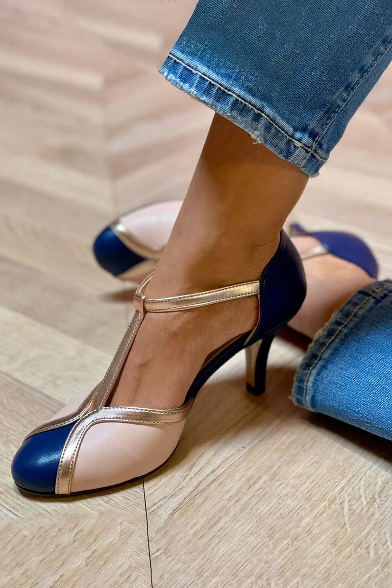 Alessia - Eleganter T-Strap Absatz