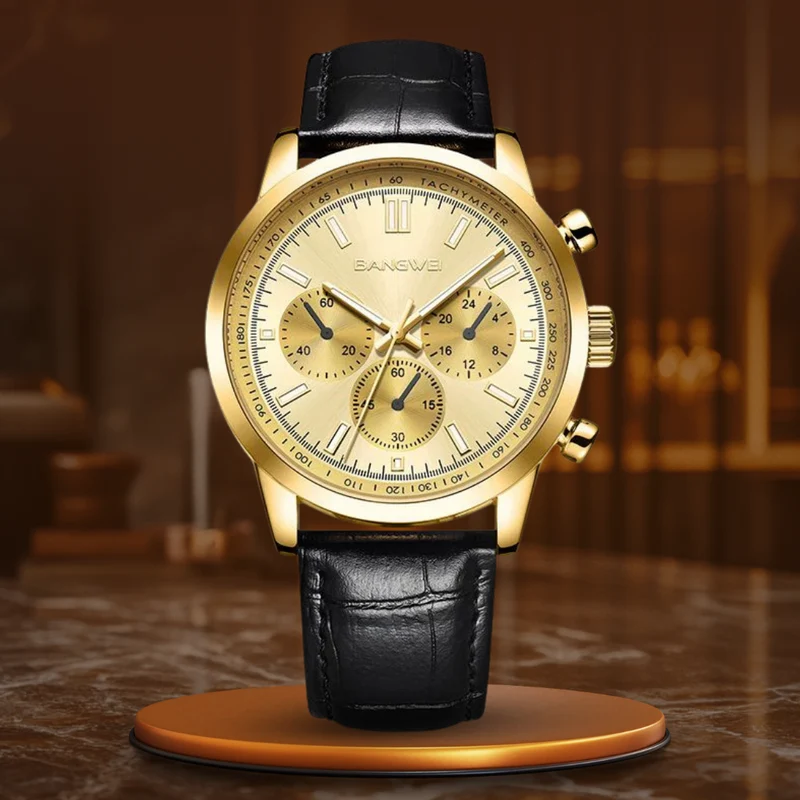 Alfred® | Militär Sport Casual Leder Quarz Uhr