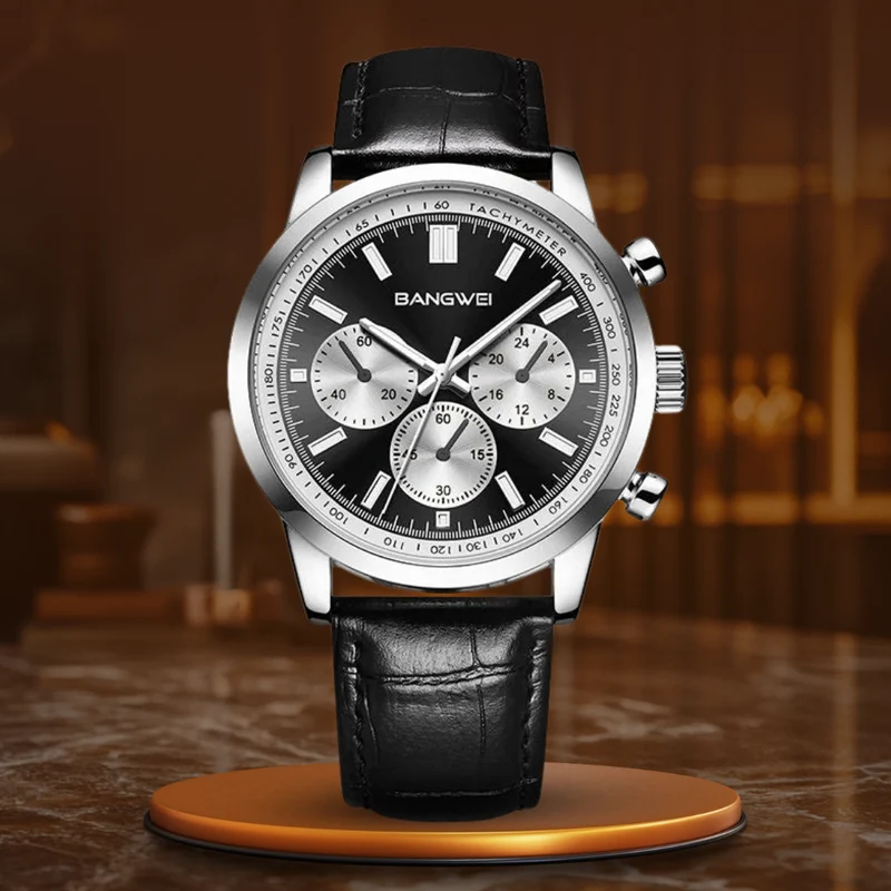 Alfred® | Militär Sport Casual Leder Quarz Uhr