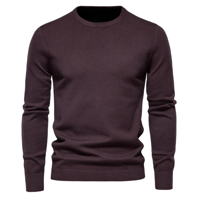 Herren-Pullover mit Rundhalsausschnitt