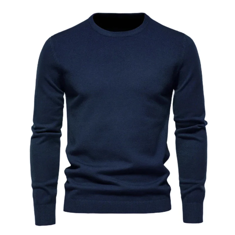 Herren-Pullover mit Rundhalsausschnitt
