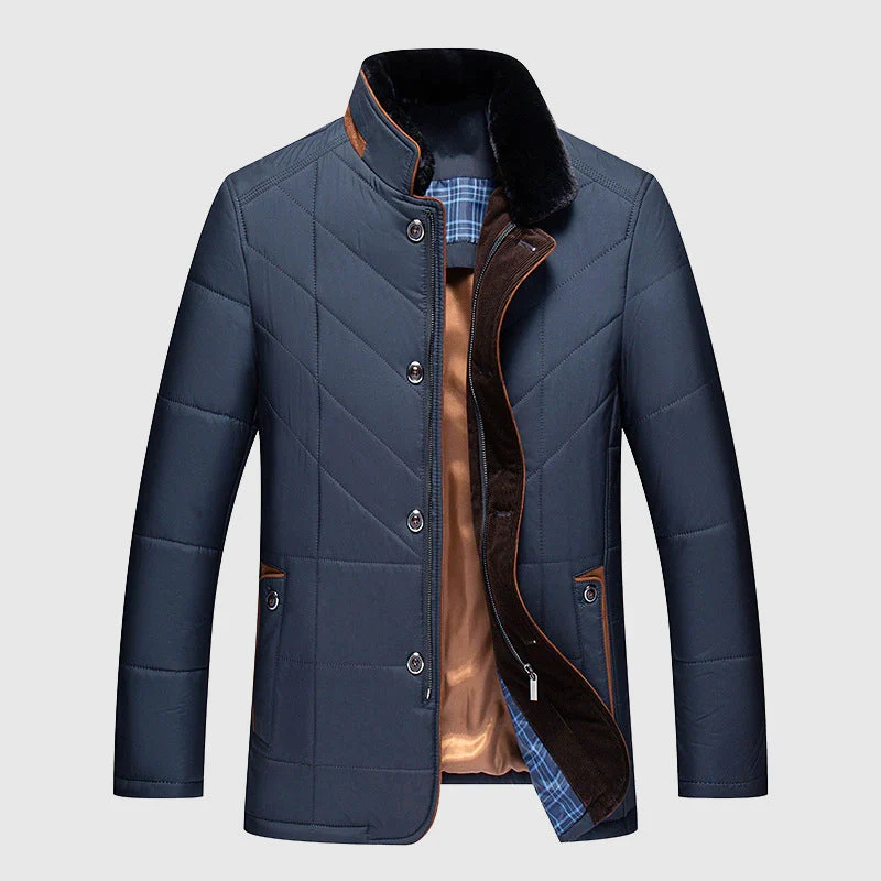 Isolierte Herrenjacke für kalte Tage – Stilvolle Jacke für Winteraktivitäten in verschiedenen Größen