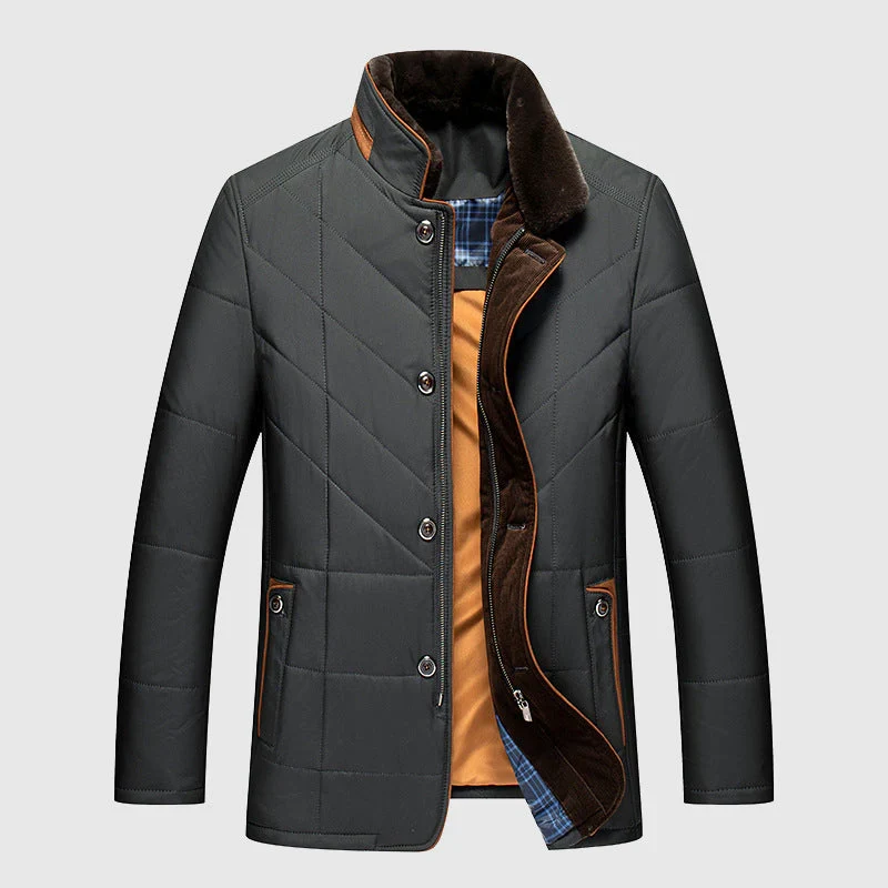 Isolierte Herrenjacke für kalte Tage – Stilvolle Jacke für Winteraktivitäten in verschiedenen Größen