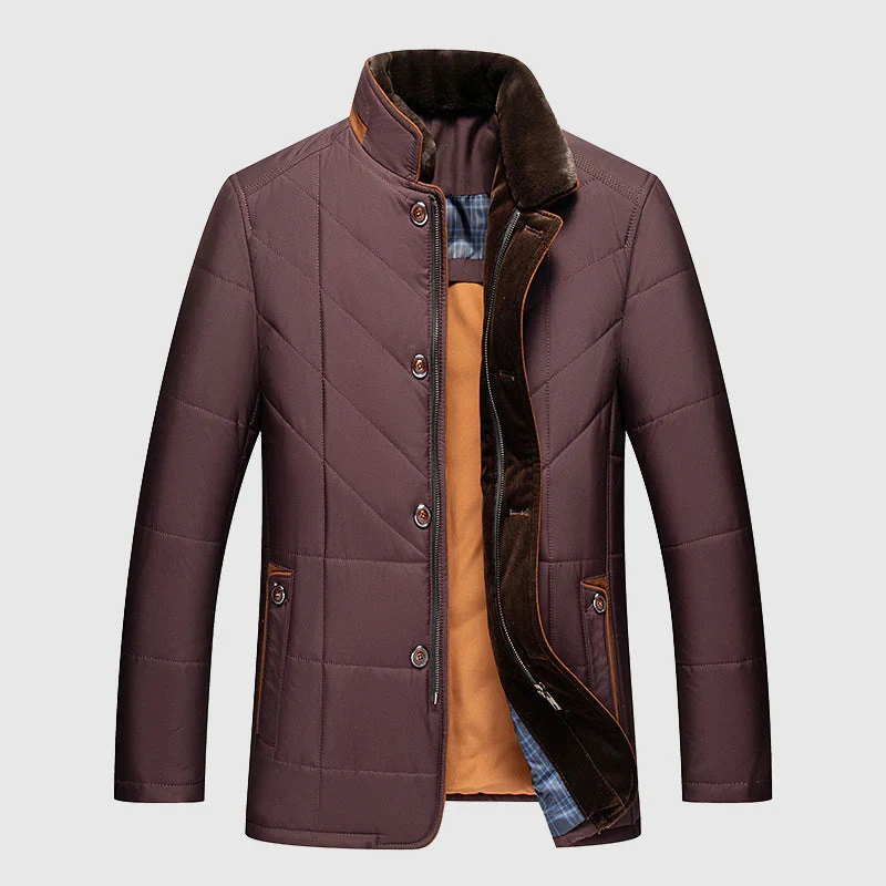 Isolierte Herrenjacke für kalte Tage – Stilvolle Jacke für Winteraktivitäten in verschiedenen Größen