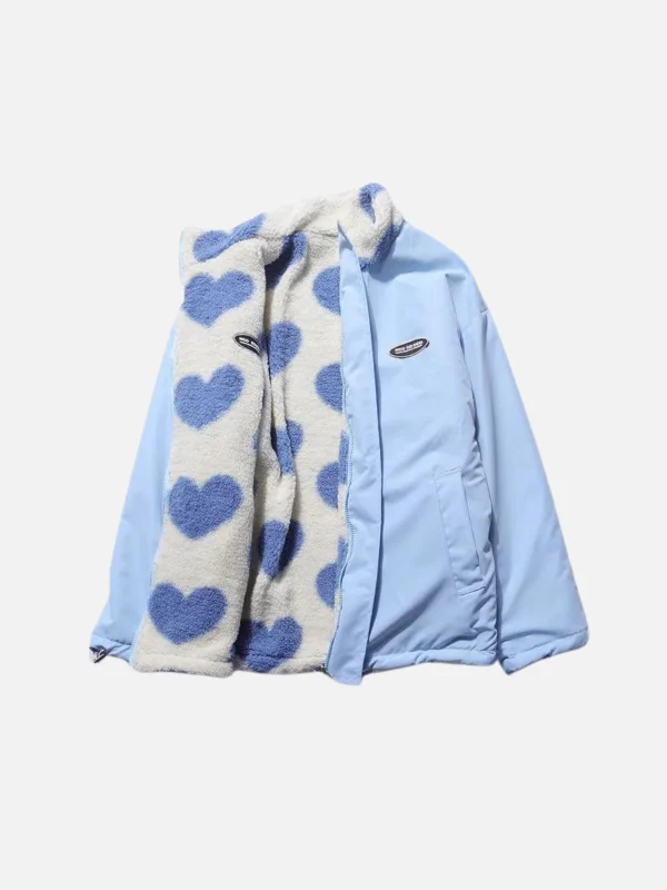 Damenjacke mit Herzprint – Vielseitige Jacke für den Alltag und besondere Anlässe