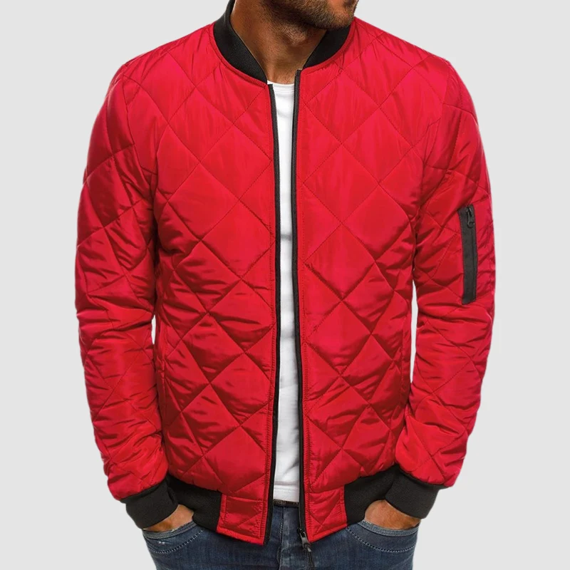 Herrenjacke mit raffinierter Passform und elegantem Revers – eine Übergangsjacke für Stil
