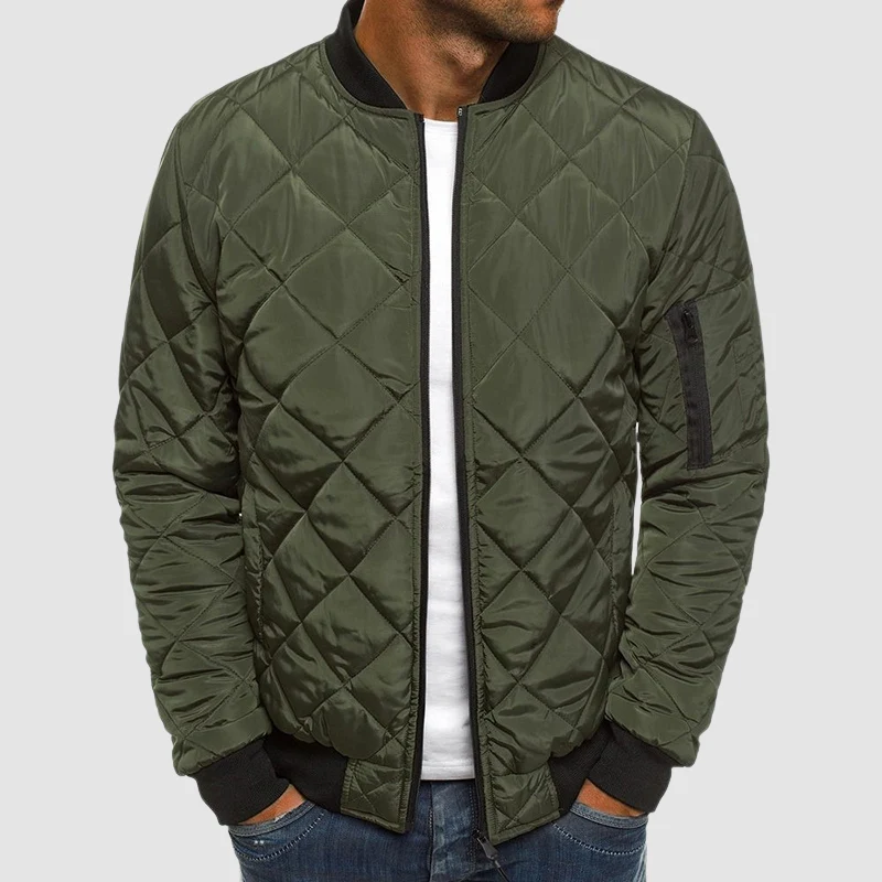 Herrenjacke mit raffinierter Passform und elegantem Revers – eine Übergangsjacke für Stil