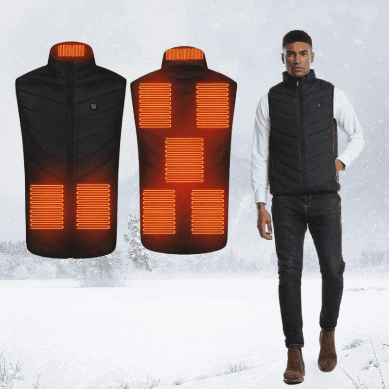 Unisex-Wärmende Weste mit einstellbarer Temperatur – Elektrische Winterjacke für Damen und Herren