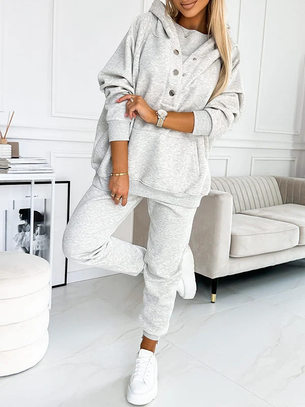 Sportliches Damen-Hoodie-Set – Sweatshirt für Freizeit und Sport