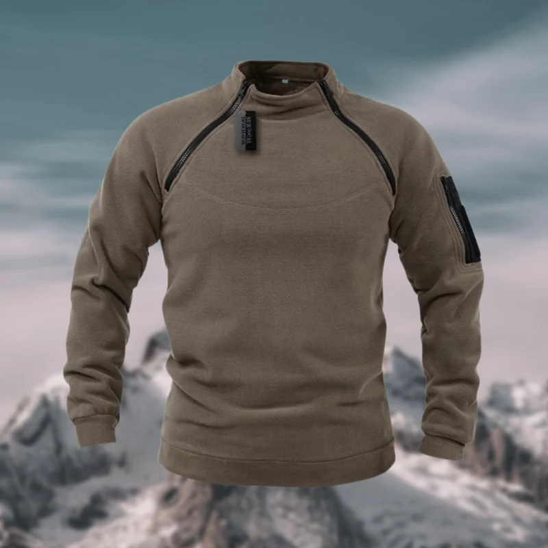 Taktischer Herren-Fleecepullover mit Taschen – vielseitig einsetzbar für Outdoor-Aktivitäten