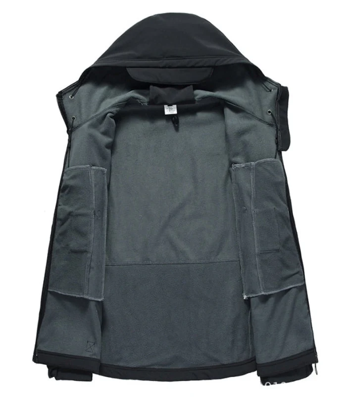 Herrenjacke mit Kapuze – Militärjacke für Outdoor-Aktivitäten