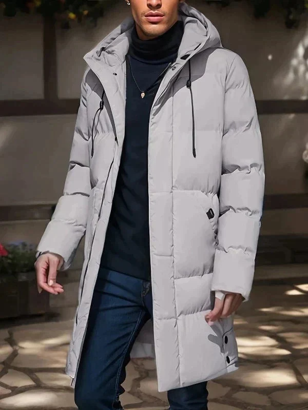 Eleganter Herrenparka – warm und stilvoll für Wintertage – feine Wattierung
