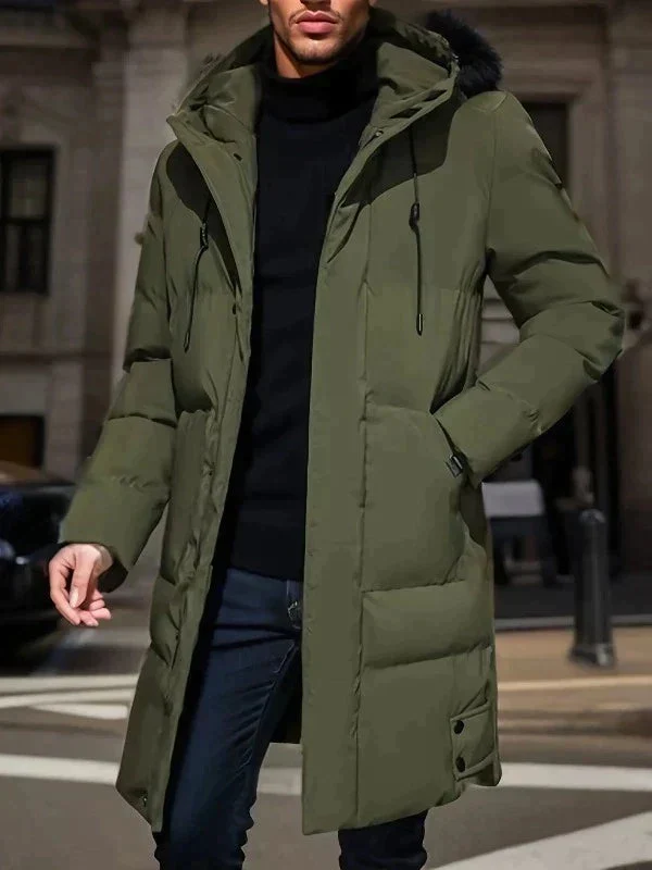 Eleganter Herrenparka – warm und stilvoll für Wintertage – feine Wattierung