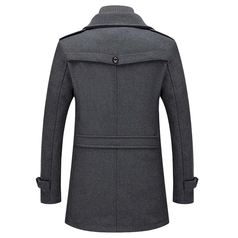 Herren Mantel Lang für den Winter - Modischer Übergangsmantel mit Eleganten Design