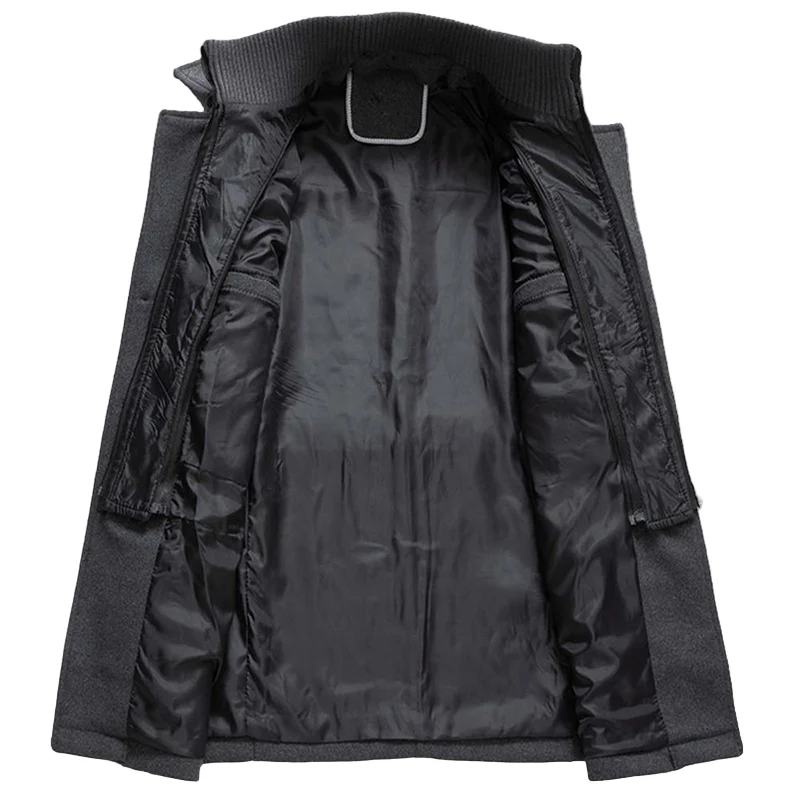 Herren Mantel Lang für den Winter - Modischer Übergangsmantel mit Eleganten Design