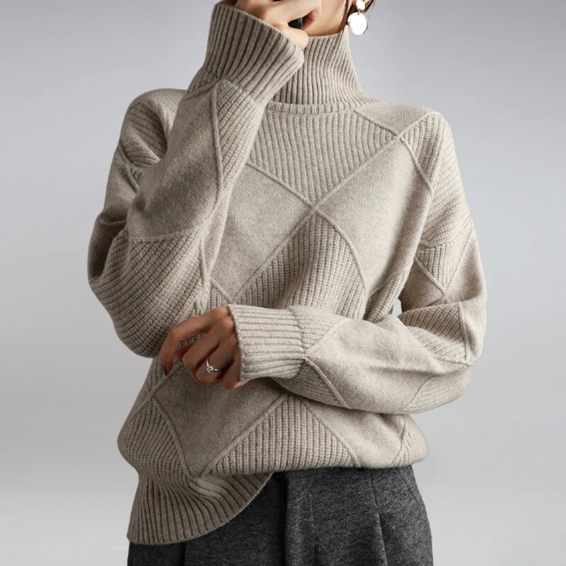 Damen-Rollkragenpullover – Warme Pullover für Damen in verschiedenen Farben
