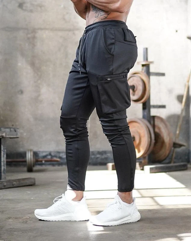 Herren-Jogginghose mit 4-Wege-Stretch und Taschen – Sporthose für Alltag und Training