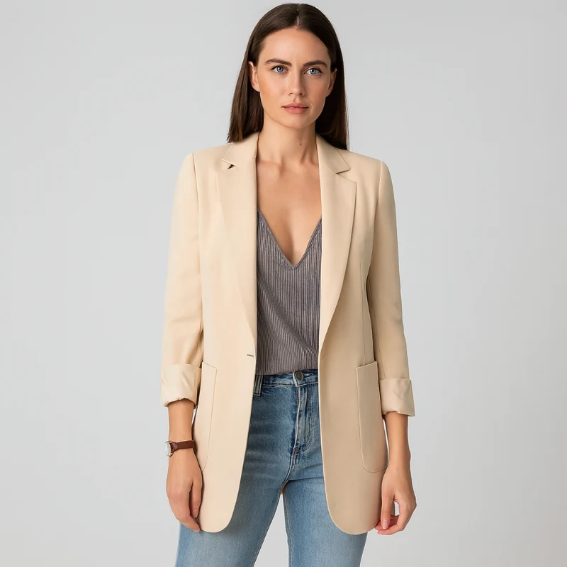 Damen Longblazer – Eleganter Blazer für Stilvolle Outfits