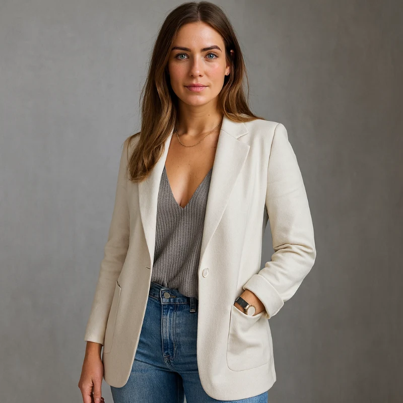 Damen Longblazer – Eleganter Blazer für Stilvolle Outfits