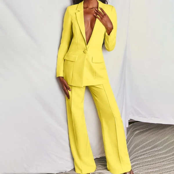 Damenanzug mit Blazer und Hose für Festliche Anlässe - Eleganter Damen Anzug