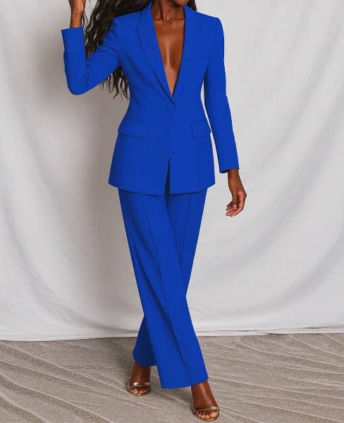 Damenanzug mit Blazer und Hose für Festliche Anlässe - Eleganter Damen Anzug