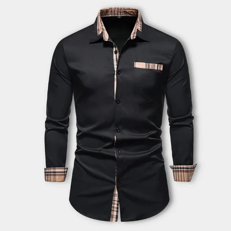 Herren Langarm Casual Hemd für Vielseitige Anlässe