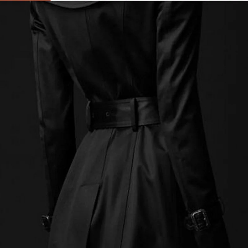 Damen Trenchcoat mit Gürtel und Doppelter Knopfreihe