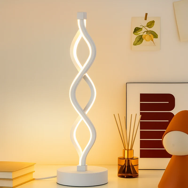 Ceryn | Minimalistische spiralförmige LED-Schreibtischlampe