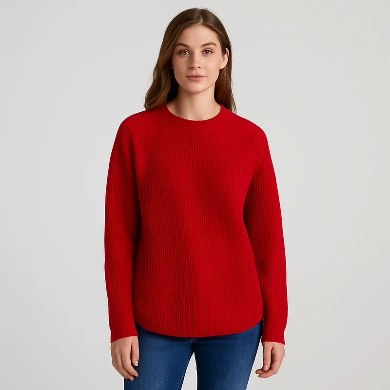 Klara | Rundhals-Strickpullover