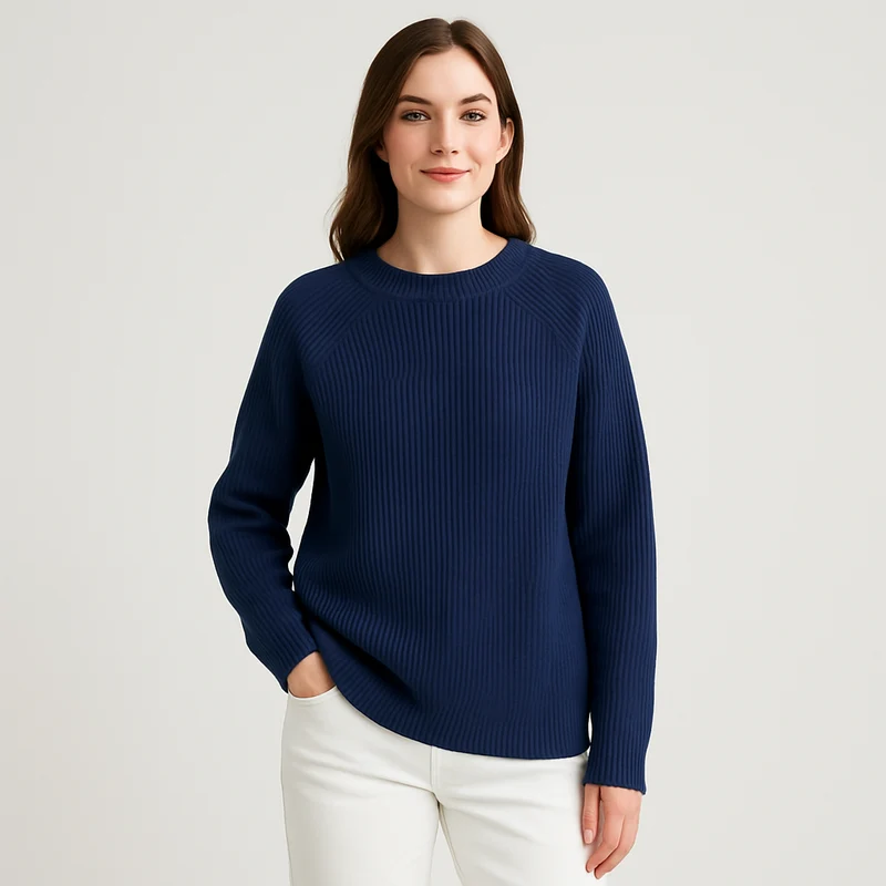 Klara | Rundhals-Strickpullover