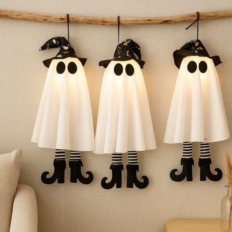 Hexora | Bewegungsaktivierte LED-Halloween-Hängedeko