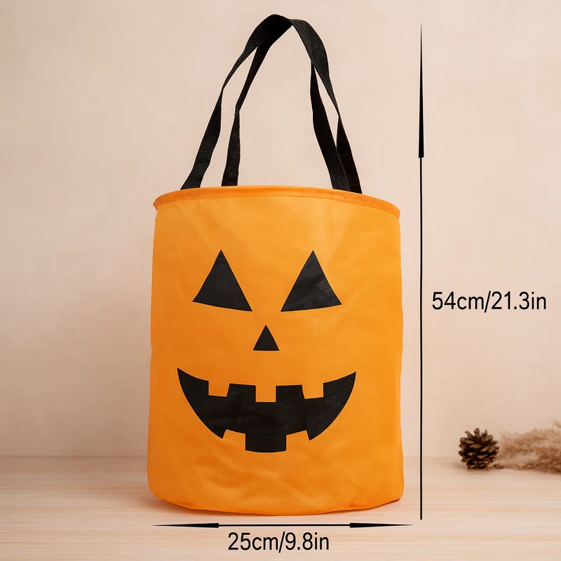 Lanora | Halloween Kürbis-Tragetaschen-Set mit leuchtenden Kürbissen