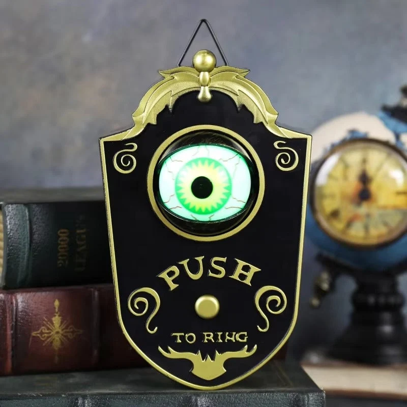 FrightENing – Halloween Spinnen-Türklingel mit Licht