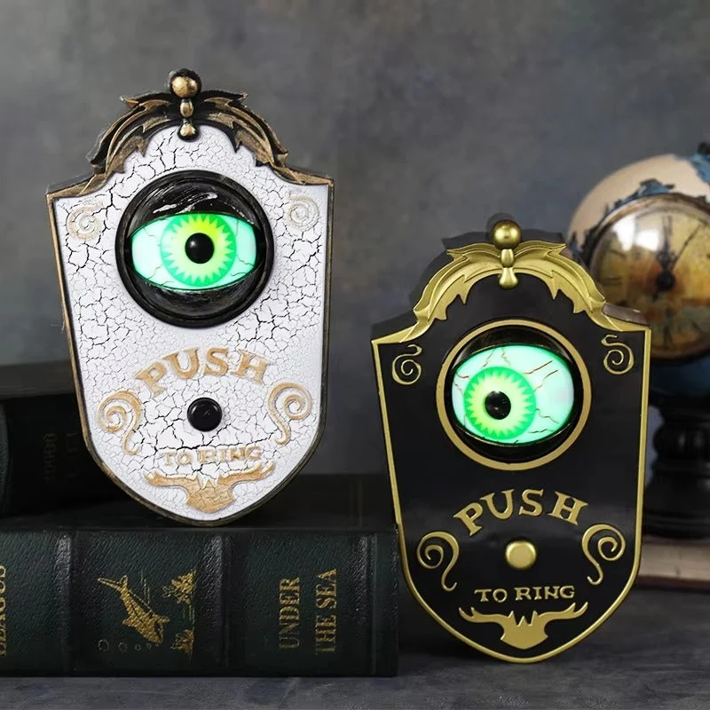 FrightENing – Halloween Spinnen-Türklingel mit Licht