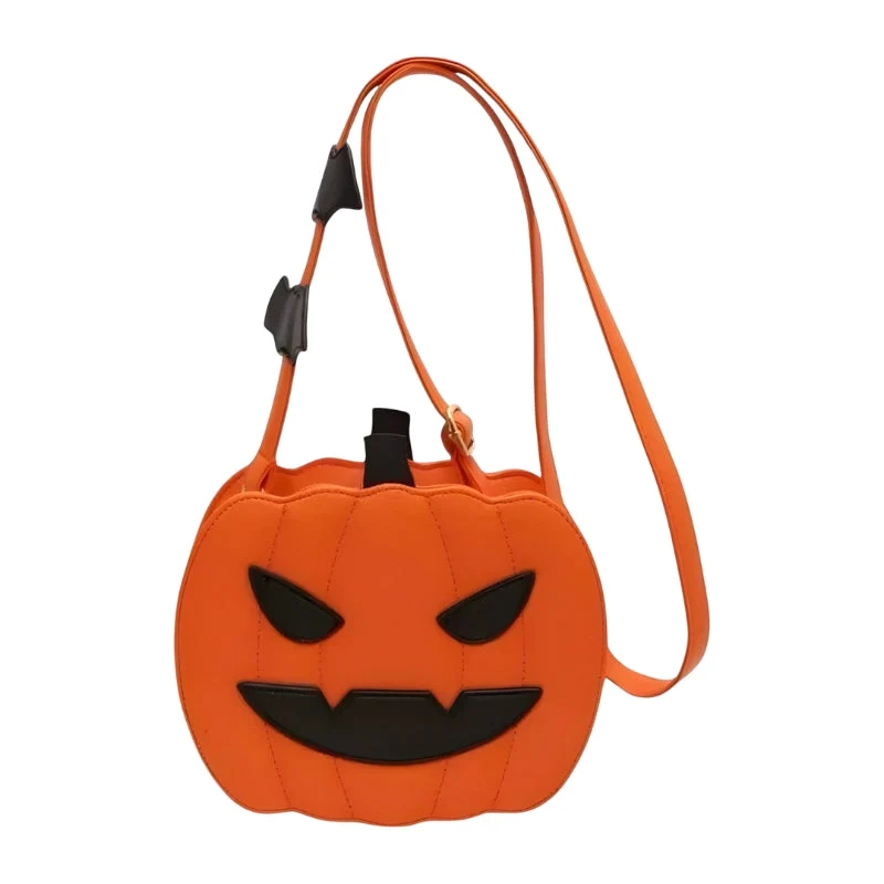 Juna Halloween Kürbis-Umhängetasche – Verstellbarer Riemen & festliches Design