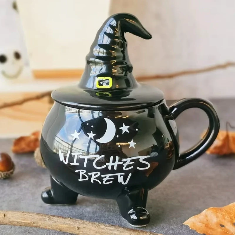 SpookySips – Halloween-Kessel-Keramikbecher