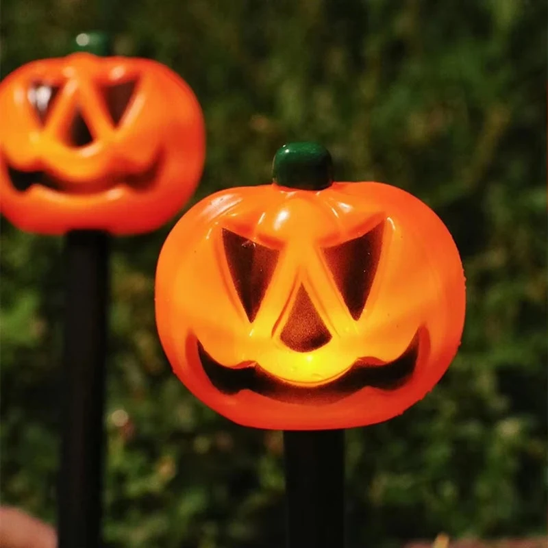 PumpkinGlow Solar Halloween Außenlichter‑Set – Kürbis LED Dekoration mit Solarenergie