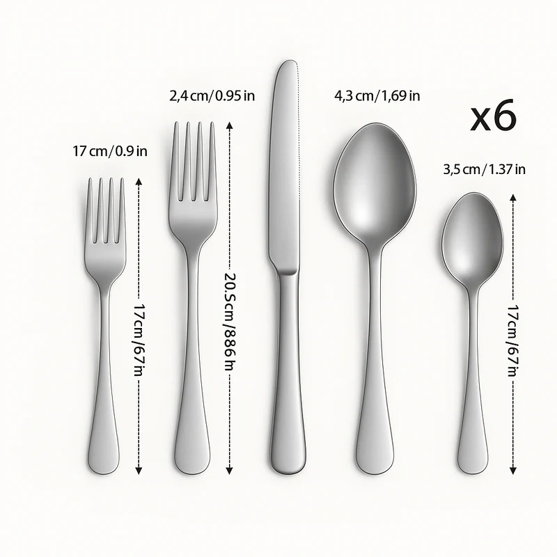 Lurevia | 30-teiliges Besteckset aus Edelstahl