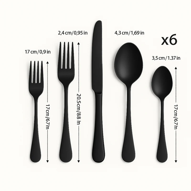 Lurevia | 30-teiliges Besteckset aus Edelstahl