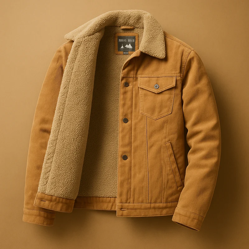 Corduroy Herrenjacke mit modernem Schnitt für Herren | Daan