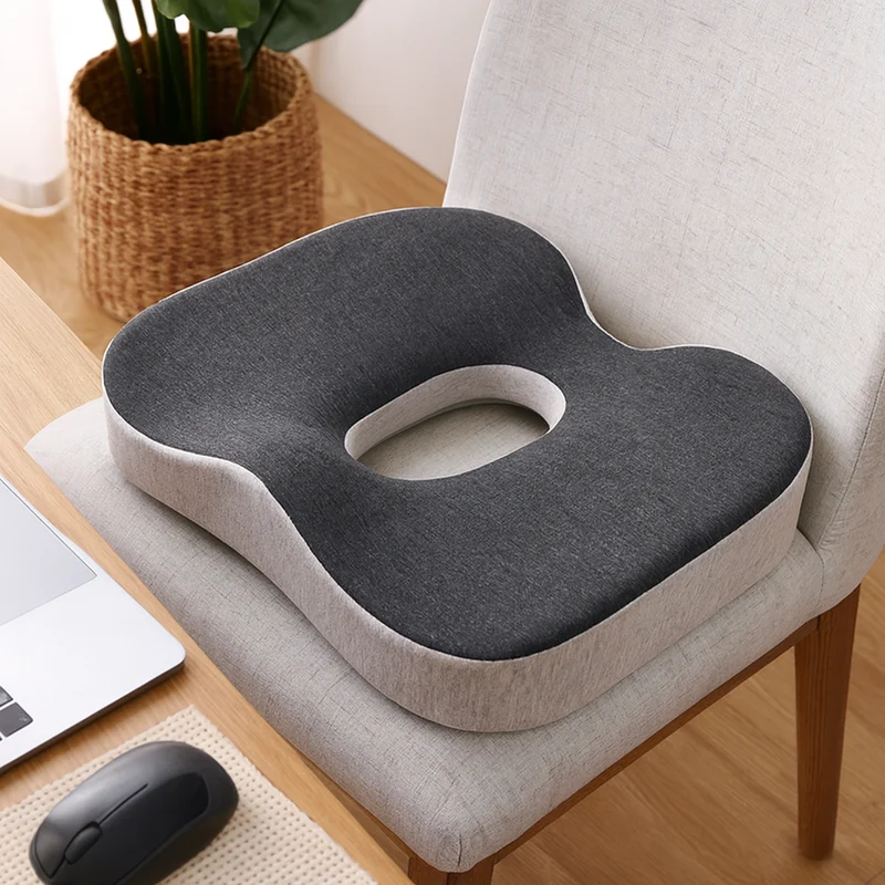 ErgoSit | Orthopädisches Memory Foam-Sitzkissen für Büro & Zuhause