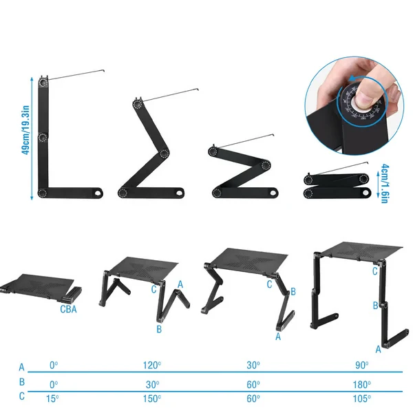 FlexStand Pro – 360° verstellbares Laptopständer