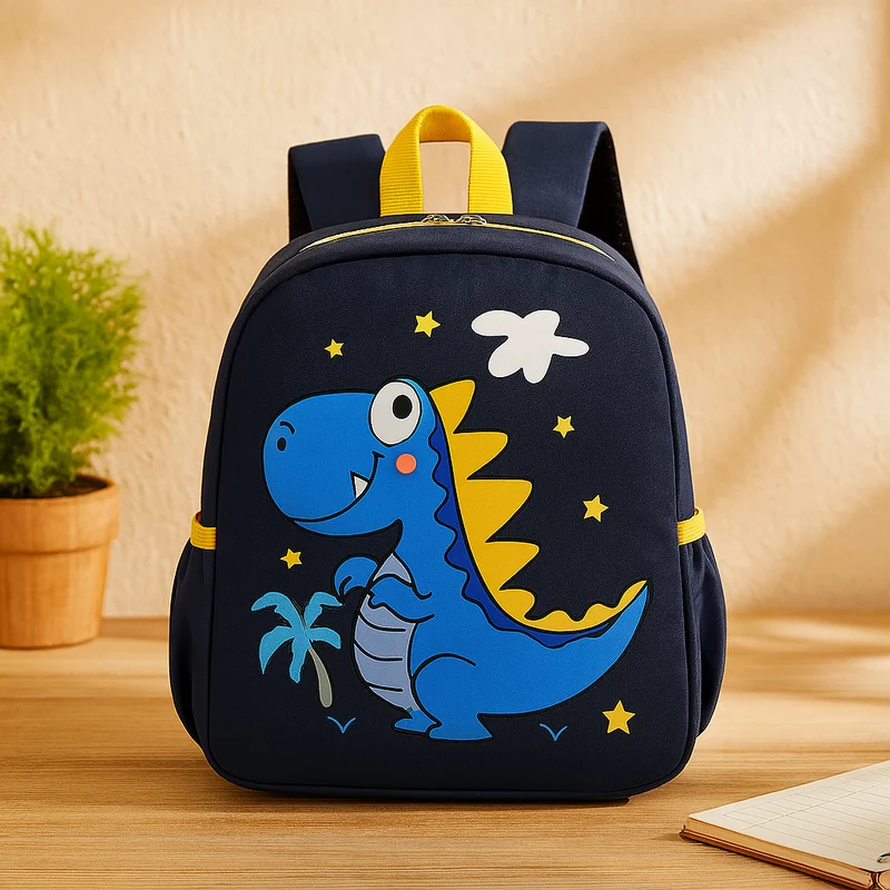 Trendiger Schulrucksack für Kinder – Cooler Dinosaurier-Print, leicht & robust